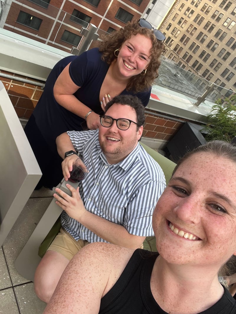 OTS staff enjoying happy hour together